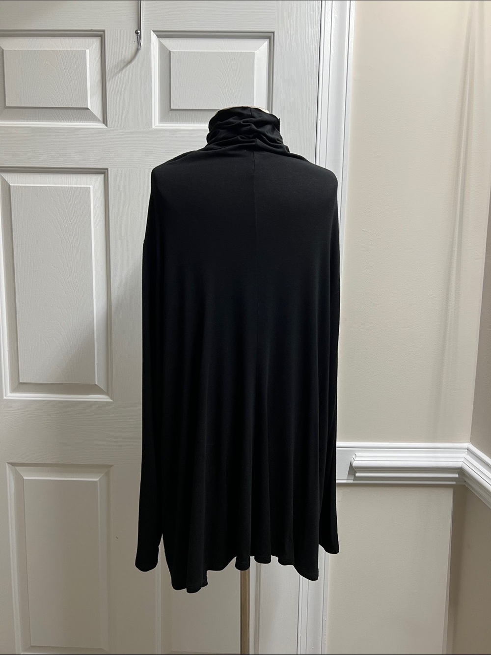 J. Jill Black Long Sleeve Tunic Funnel Neck 3X stretch comfy - Picture 3 of 4